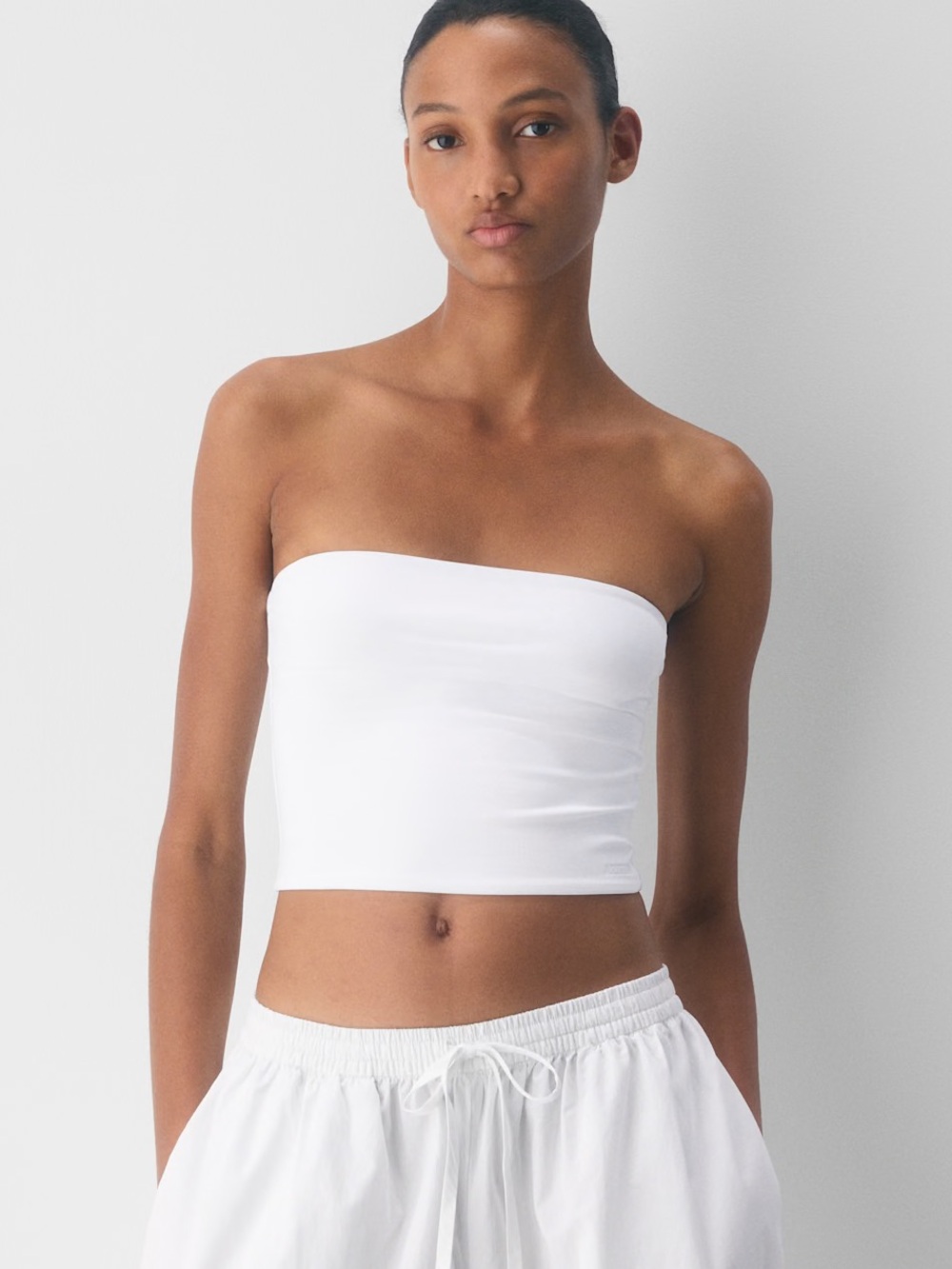 Aritzia Original Contour Appeal Waist Tube Top in Bright White - M